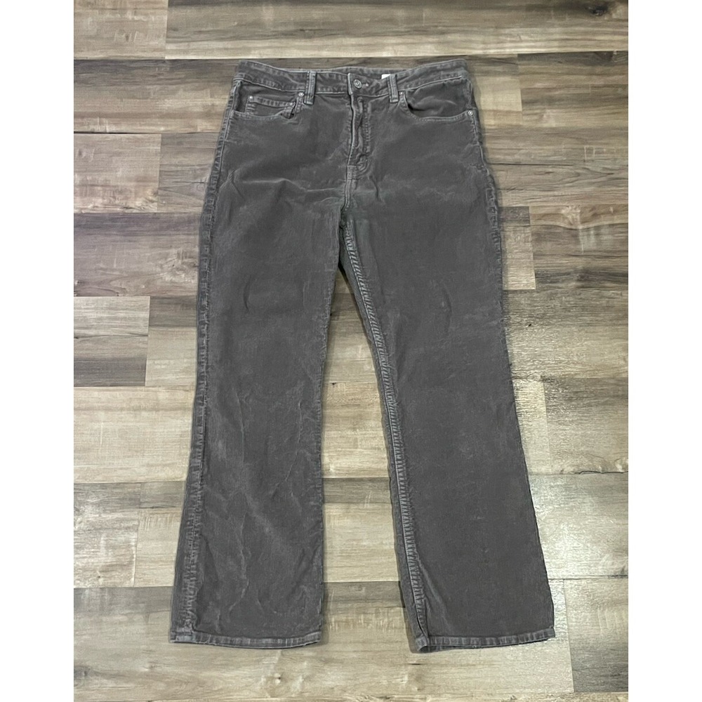 NOEND Denim Womens 30 Corduroy Green Kick Flare Pants Western Cowgirl Made In US